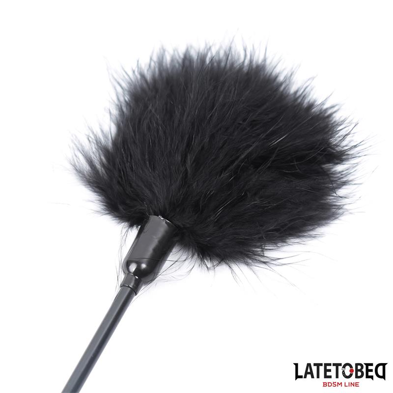 LATETOBED BDSM LINE - CLASSIC TICKLER BLACK 41CM