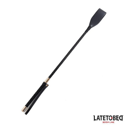 LATETOBED BDSM LINE - CLASSIC WHIP GOLDEN METAL 45CM