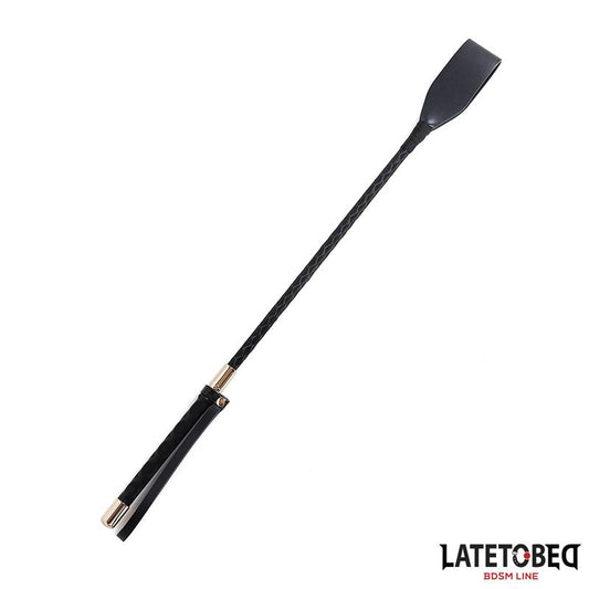 LATETOBED BDSM LINE - CLASSIC WHIP GOLDEN METAL 45CM