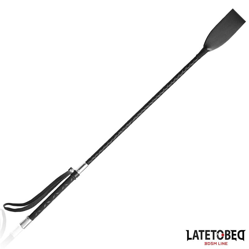 LATETOBED BDSM LINE - CLASSIC WHIP SILVER DETAILS 60CM