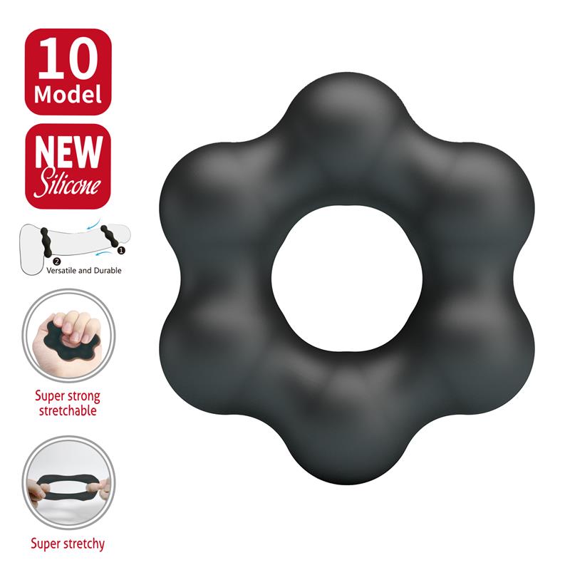 CRAZY BULL - CLAUZELL COCK RING SILICONE MOD 10