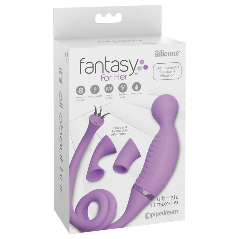 FANTASY FOR HER - CLIMAX-HER VIBE AND CLITORIS STIMULATOR SILICONE USB