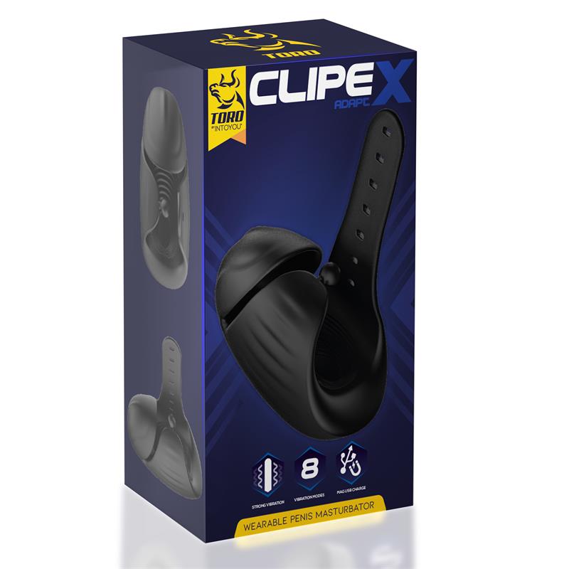 MINOTHOR - CLIPEX ADJUSTABLE MALE MASTURBATOR WITH CLIP SYSTEM PREMIUM SILICONE MAGNETIC USB
