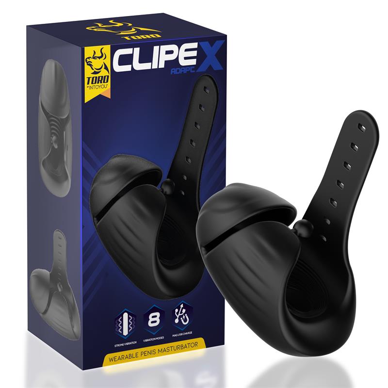MINOTHOR - MASTURBADOR MASCULINO AJUSTABLE CLIPEX CON SISTEMA DE CLIP, SILICONA PREMIUM Y USB MAGNÉTICO