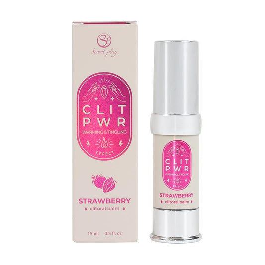 SECRET PLAY - CLIT PWR CLÍTORIS STIMULATING BALM STRAWBERRY 15 ML