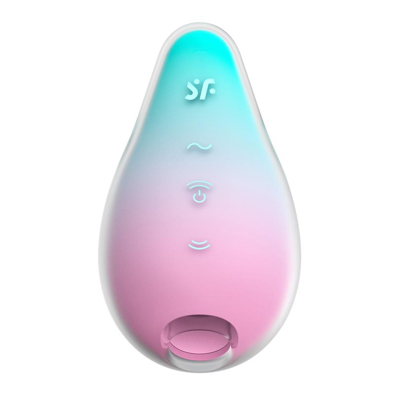 SATISFYER - MERMAID VIBES STIMULATOR & VIBRATOR MINT AND PINK