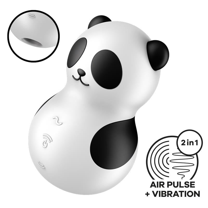 SATISFYER - CLIT SUCKER WITH VIBRATION POCKET PANDA