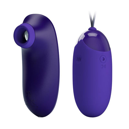 PRETTYLOVE - CLITORIS SUCKER AND EGG VIBRATOR
