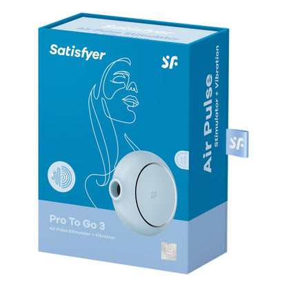 SATISFYER - CLITORIS SUCKER PRO TO GO 3 BLUE