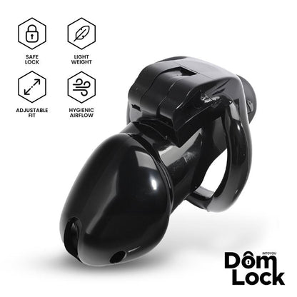 DOMLOCK - CLOSURE CHASTITY CAGE WITH INTERNAL LOCK