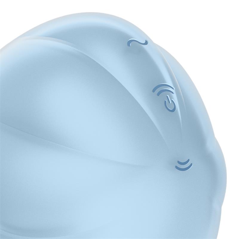 SATISFYER - CLOUD DANCER CLIT SUCKER AND VIBE BLUE