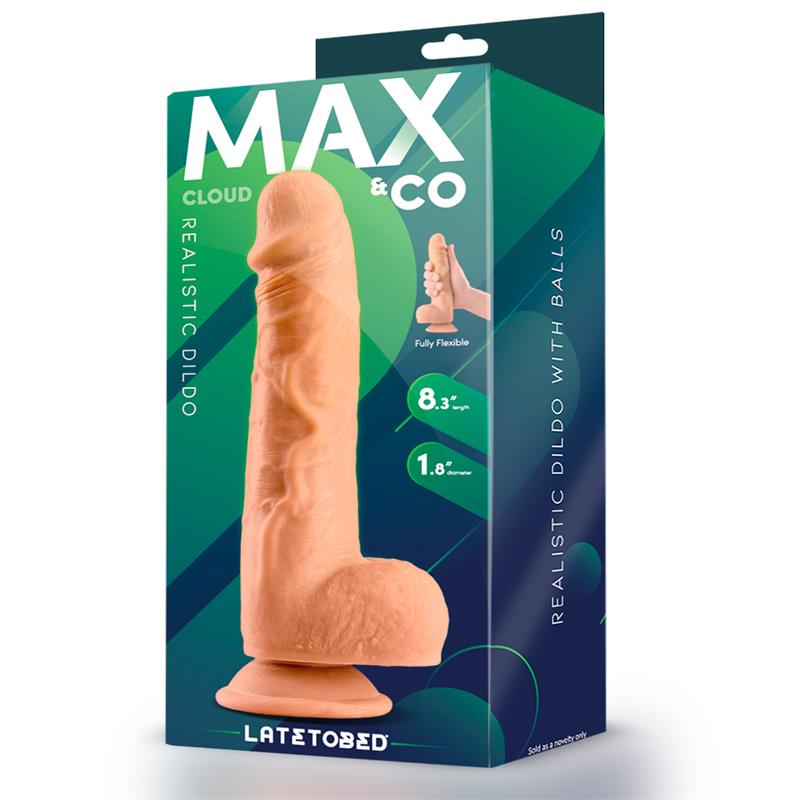 MAX & CO - CLOUD REALISTIC DILDO WITH TESTICLES 8.3 FLESH