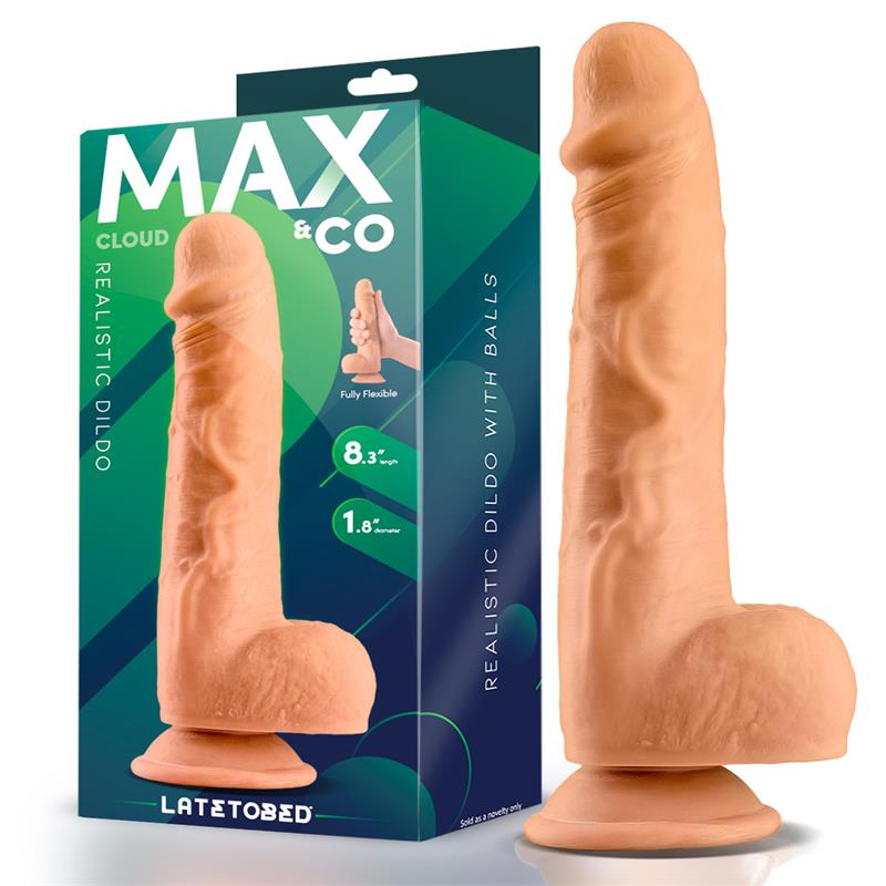 MAX & CO - CLOUD REALISTIC DILDO WITH TESTICLES 8.3 FLESH
