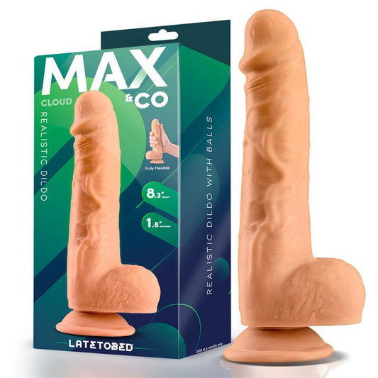 MAX & CO - CLOUD REALISTIC DILDO WITH TESTICLES 8.3 FLESH