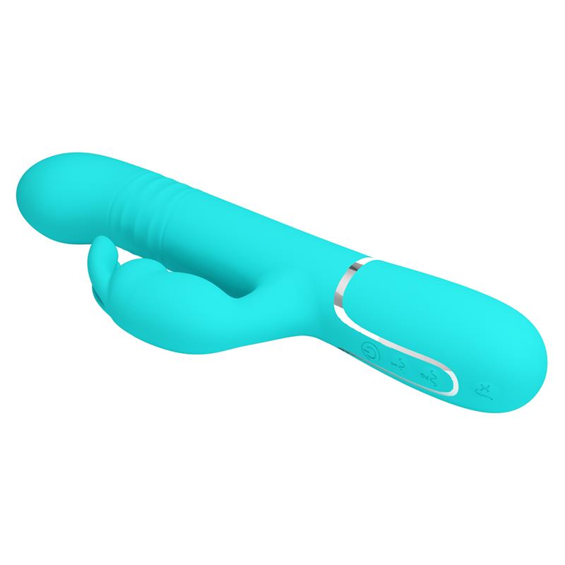 PRETTY LOVE - COALE RABBIT VIBRATOR PEARLS AQUA GREEN