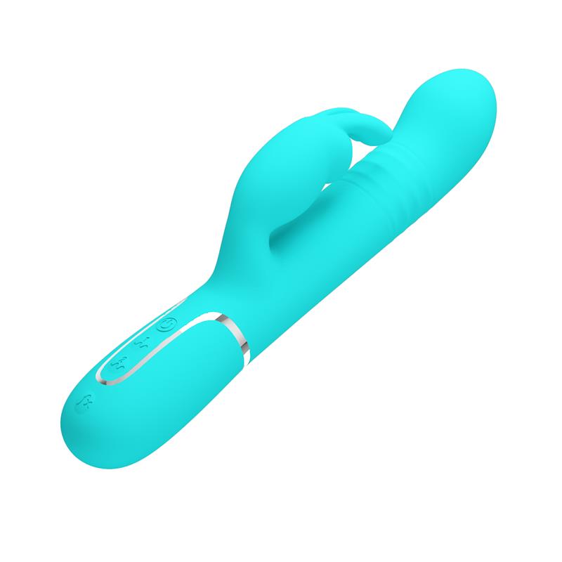 PRETTY LOVE - COALE RABBIT VIBRATOR PEARLS AQUA GREEN