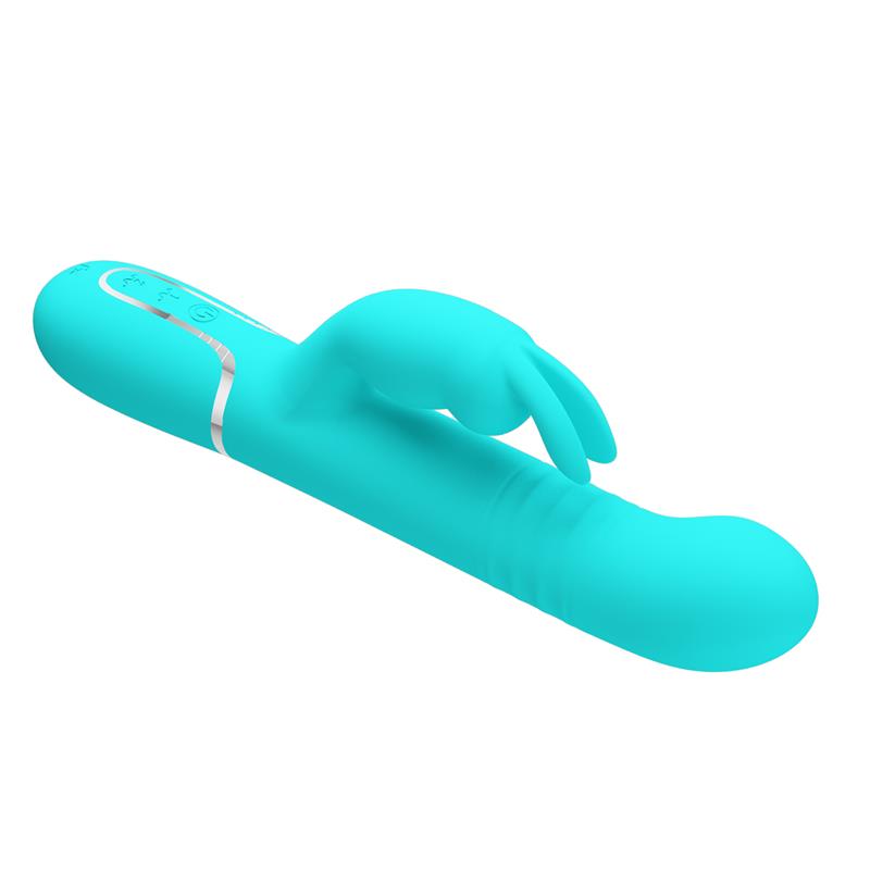 PRETTY LOVE - COALE RABBIT VIBRATOR PEARLS AQUA GREEN