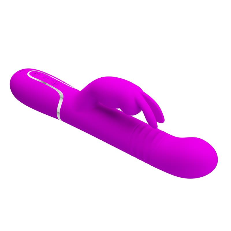 PRETTYLOVE - COALE THRUSTING AND ROTATING RABBIT VIBRATOR USB