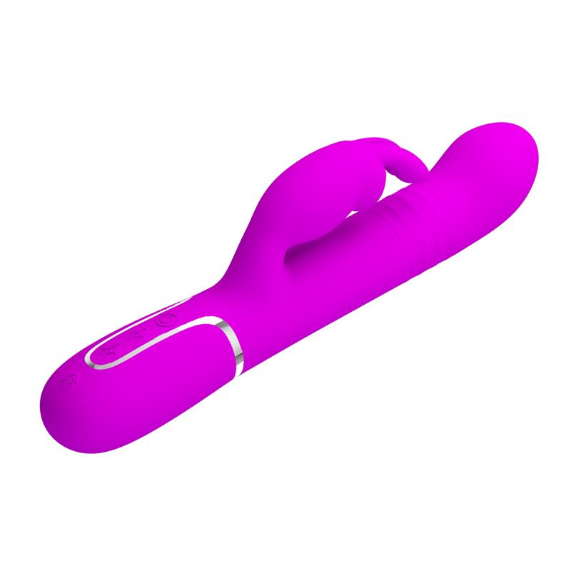 PRETTYLOVE - COALE THRUSTING AND ROTATING RABBIT VIBRATOR USB