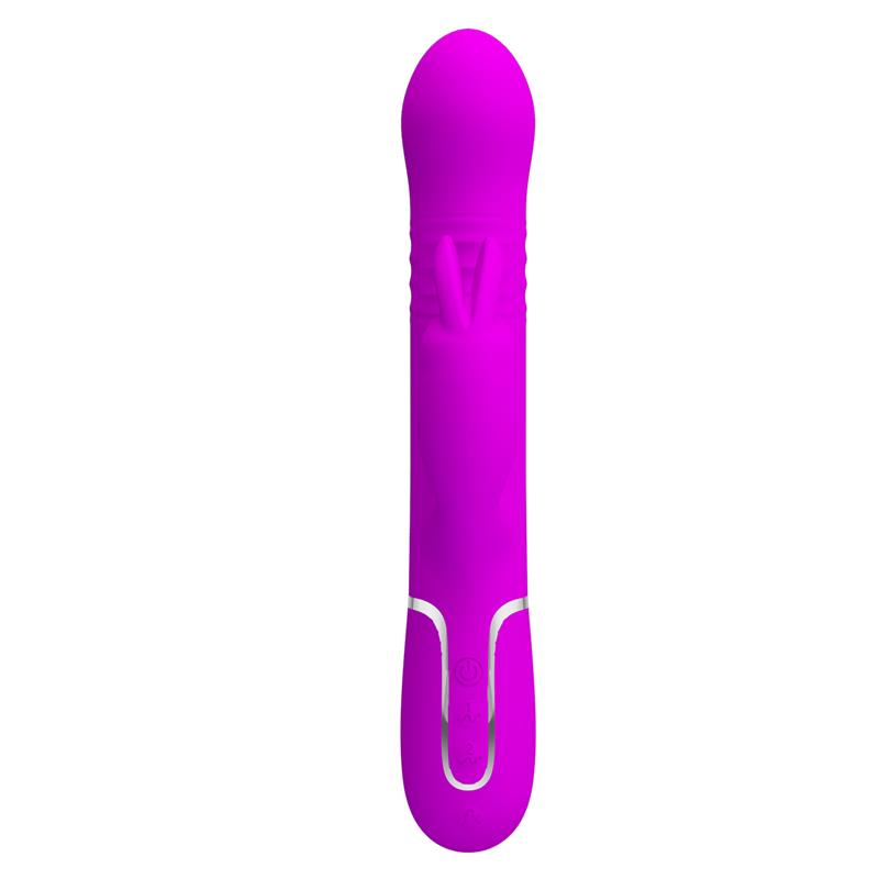 PRETTYLOVE - COALE THRUSTING AND ROTATING RABBIT VIBRATOR USB