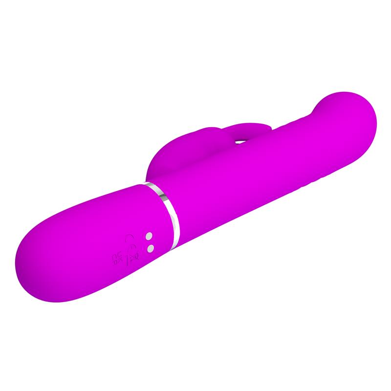 PRETTYLOVE - COALE THRUSTING AND ROTATING RABBIT VIBRATOR USB