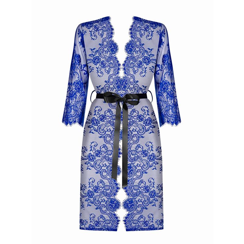 OBSESSIVE - COBALTESS LACE KIMONO