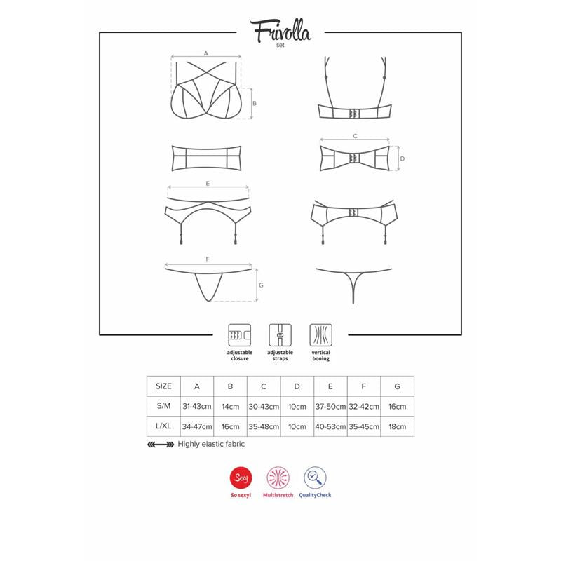 OBSESSIVE - COBRA NIVE BRA AND PANTY SET