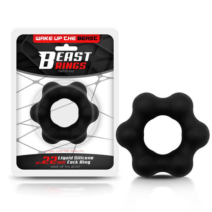 BEAST RINGS - COCK RING LIQUID SILICONE 2.2 CM BLACK