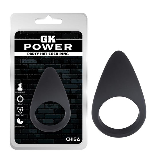 CHISA - COCK RING PARTY HAT SILICONE BLACK
