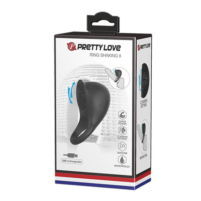 PRETTYLOVE - COCK RING SHAKING II WITH LICKING FUNCTION