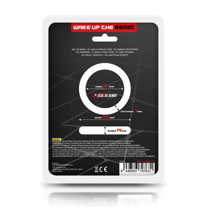 BEAST RINGS - COCK RING SOLID SILICONE 5.5 CM BLACK