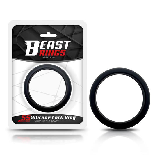 BEAST RINGS - COCK RING SOLID SILICONE 5.5 CM BLACK