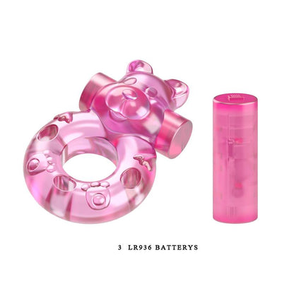 BAILE - COCK RING WITH VIBRATING BULLET BEAR