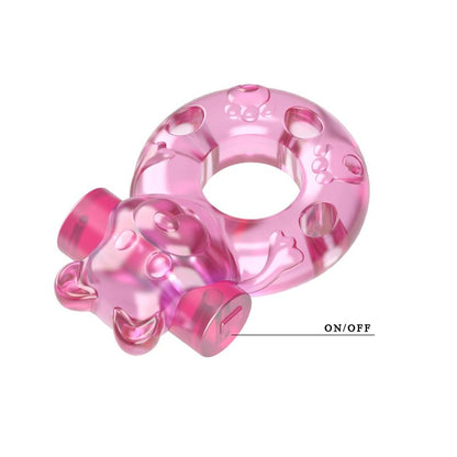 BAILE - COCK RING WITH VIBRATING BULLET BEAR