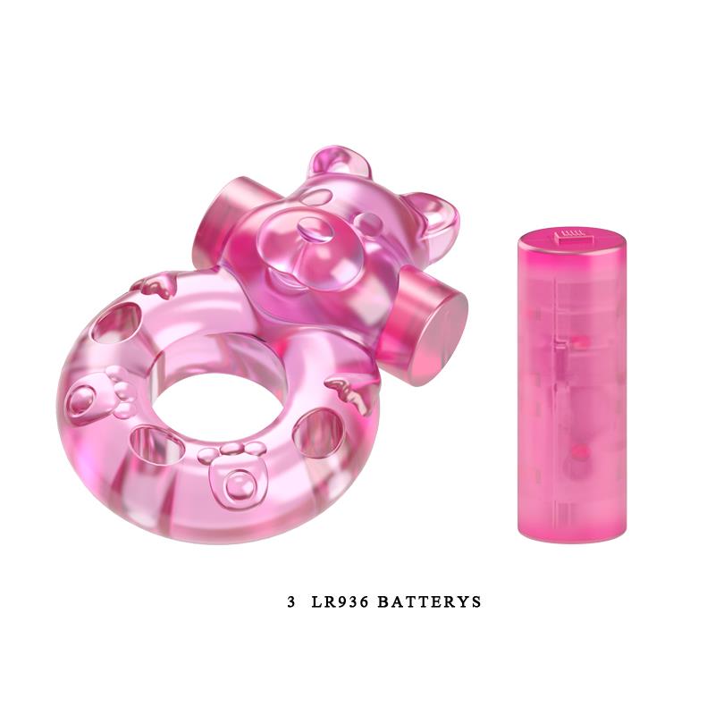 BAILE - COCK RING WITH VIBRATING BULLET BEAR