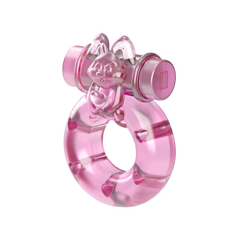 BAILE - COCK RING WITH VIBRATING BULLET RABBIT