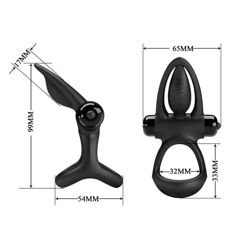 PRETTYLOVE - COCK RING WITH VIBRATION