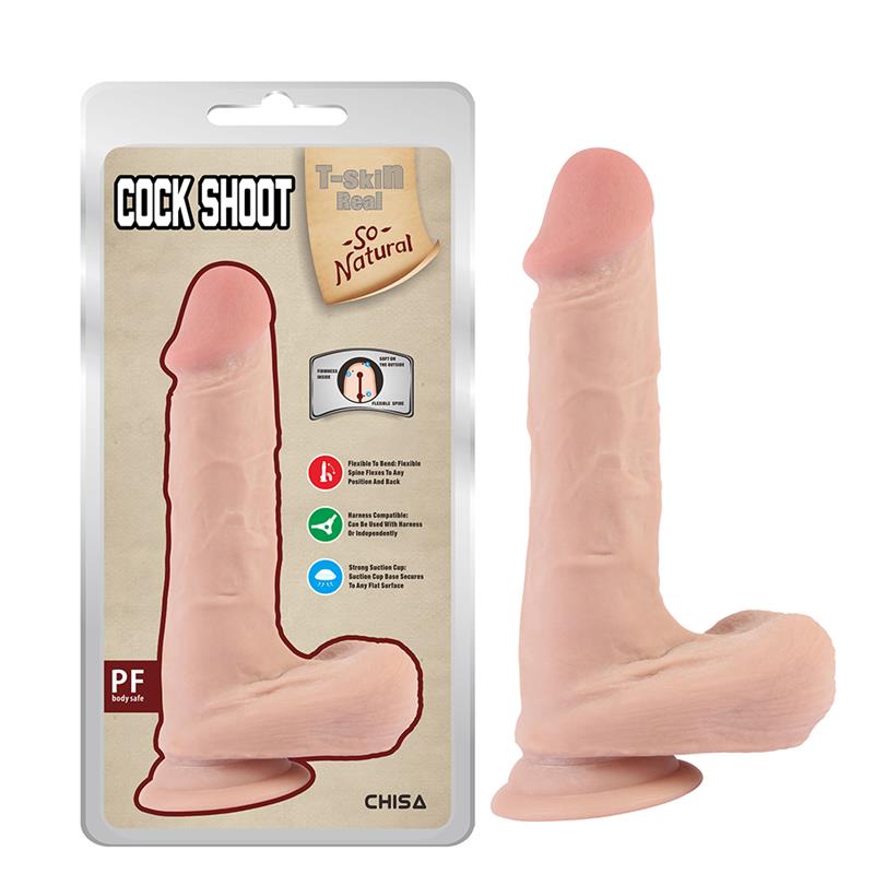 CHISA - COCK SHOOT DUAL-DENSITY DILDO 20CM