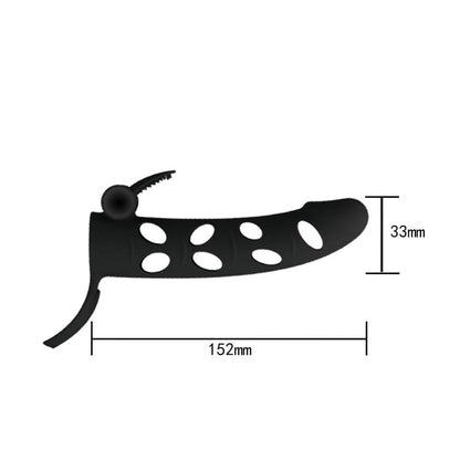 PRETTYLOVE - COCK SLEEVE WITH BULLET BLACK