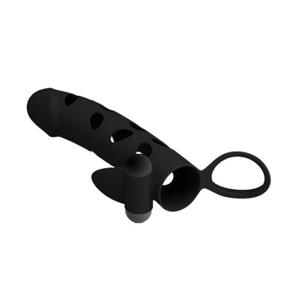 PRETTYLOVE - COCK SLEEVE WITH BULLET BLACK