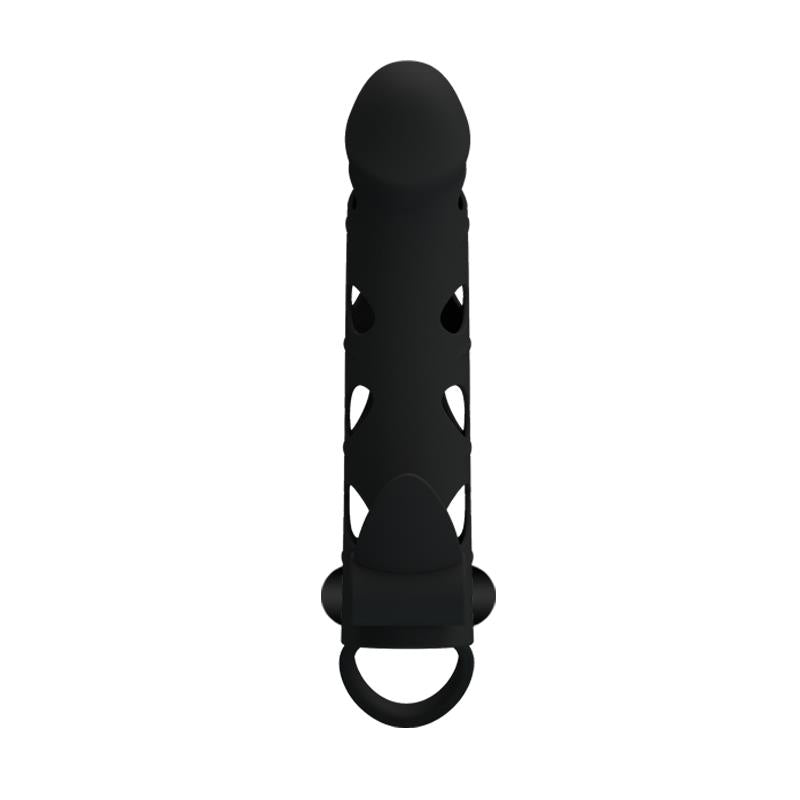 PRETTYLOVE - COCK SLEEVE WITH BULLET BLACK