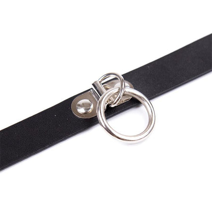 LATETOBED BDSM LINE - COLLAR ADJUSTABLE 43 CM BLACK