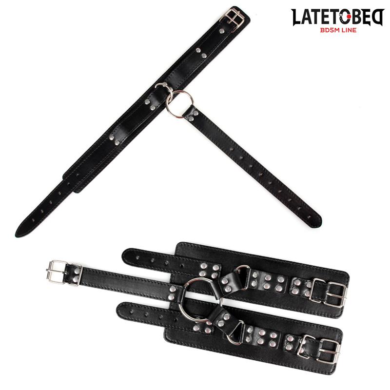 LATETOBED BDSM LINE - COLLAR AND WIRST RESTRAINTS