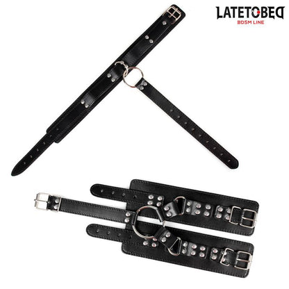LATETOBED BDSM LINE - COLLAR AND WIRST RESTRAINTS
