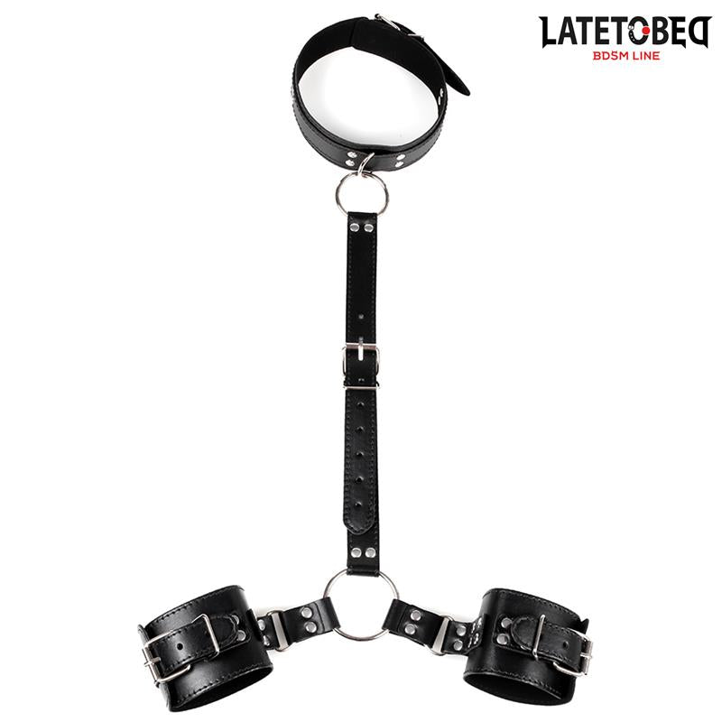 LATETOBED BDSM LINE - COLLAR AND WIRST RESTRAINTS