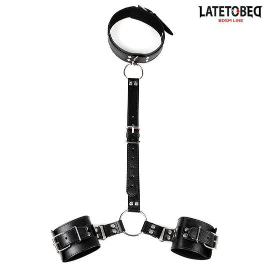 LATETOBED BDSM LINE - COLLAR AND WIRST RESTRAINTS