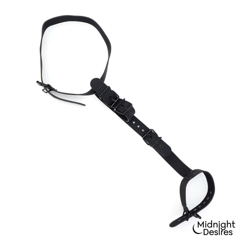 MIDNIGHT DESIRES - COLLAR AND WRIST CUFFS BODY RESTRAINT SET