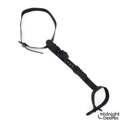 MIDNIGHT DESIRES - COLLAR AND WRIST CUFFS BODY RESTRAINT SET