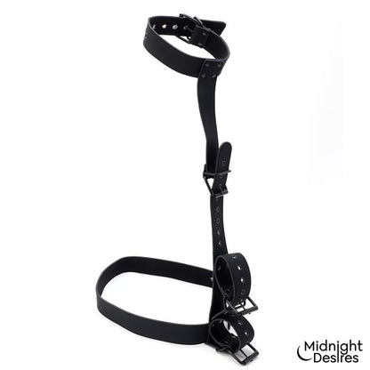 MIDNIGHT DESIRES - COLLAR AND WRIST CUFFS BODY RESTRAINT SET