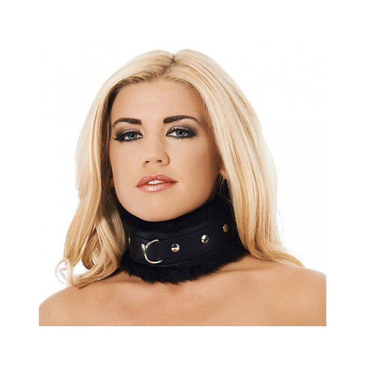 BONDAGE PLAY - COLLAR LUX FAUX FUR